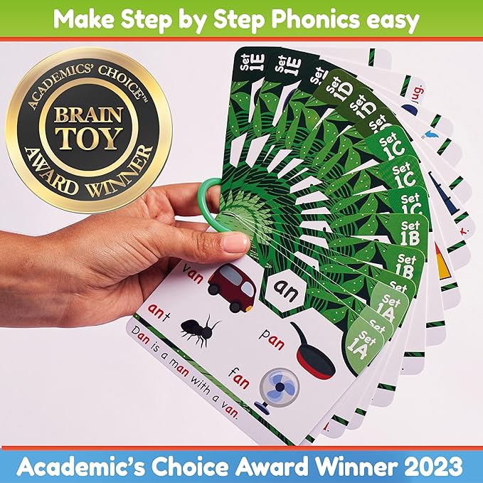 š„Learn to Read Phonics Flash Cards Color-Coded - Learn to Read in 20 Stages