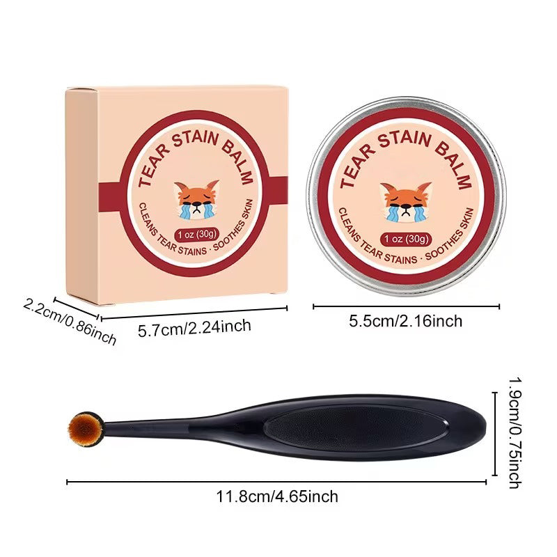 πβ¨ Tear Stain Eraser Kit: Herbal Eye Balm + Applicator Brush π±πΆ