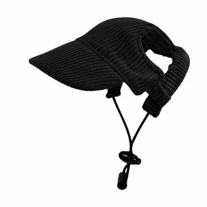 Corduroy Dog Sun Hat – Cute UV-Shade Hat for Sunny Walks