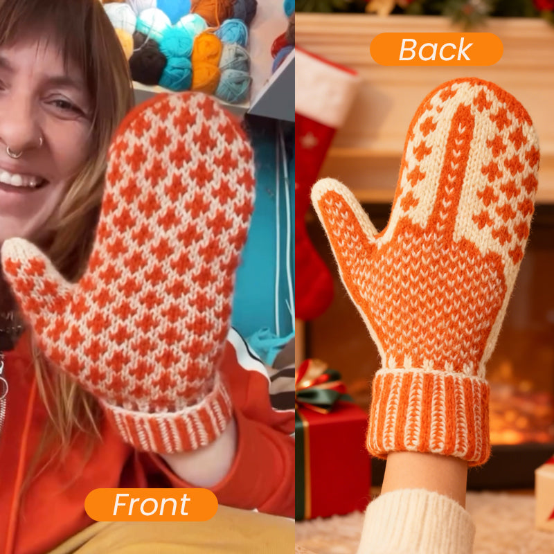 🎅 The "Naughty List" Mittens | Cozy Knit with a Hidden Attitude 🖕✨