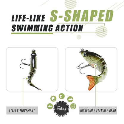 🎣44% OFF🔥 2'' Lifelike 6-Joint Micro Swimbait | Ultimate Freshwater Lure