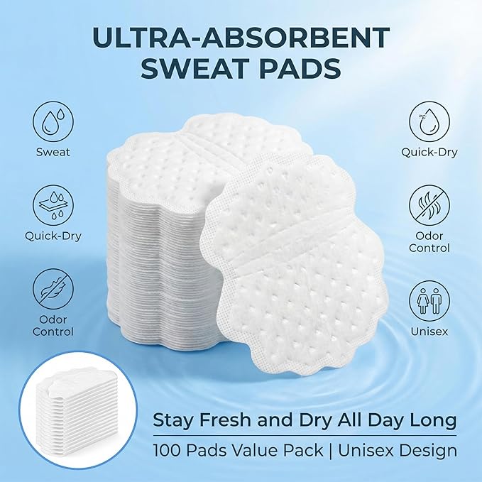 💧✨ Invisible Underarm Sweat Pads