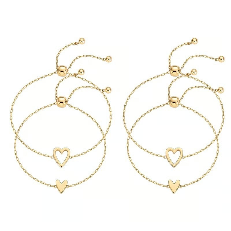 Adjustable Love Friendship Two Bracelet Pack