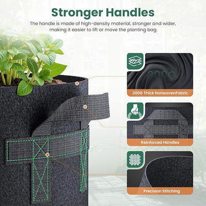 🌱[45% OFF TODAY] 5-Gallon Grow Bags (5-Pack)