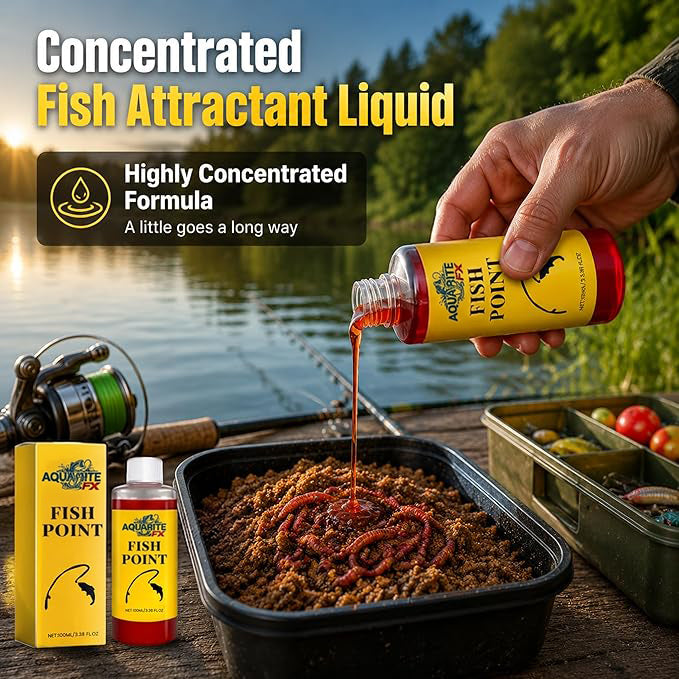 🎣 AquaBite FX™ Ultimate Fish Attractant – Fast-Acting Red Worm Formula