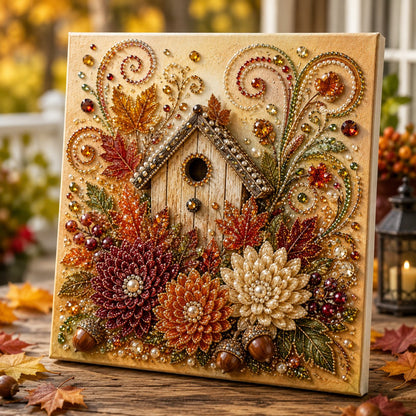 🍂✨Autumn Pearl & Rhinestone Mosaic Kit