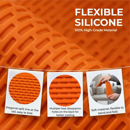 Foldable Silicone Aluminum Holder - Ergonomic Flex-Stand for All Devices