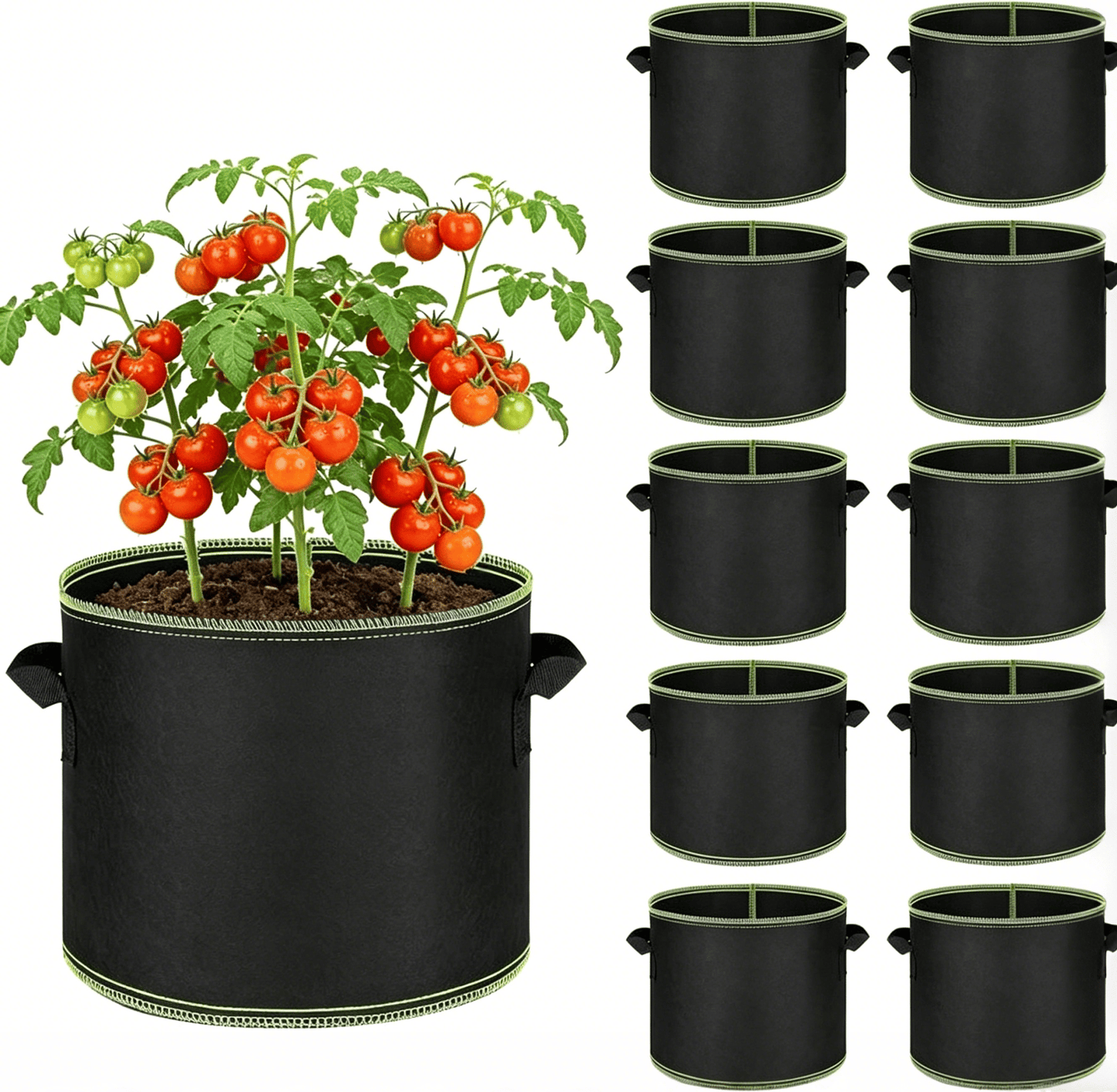 🌱[45% OFF TODAY] 5-Gallon Grow Bags (5-Pack)