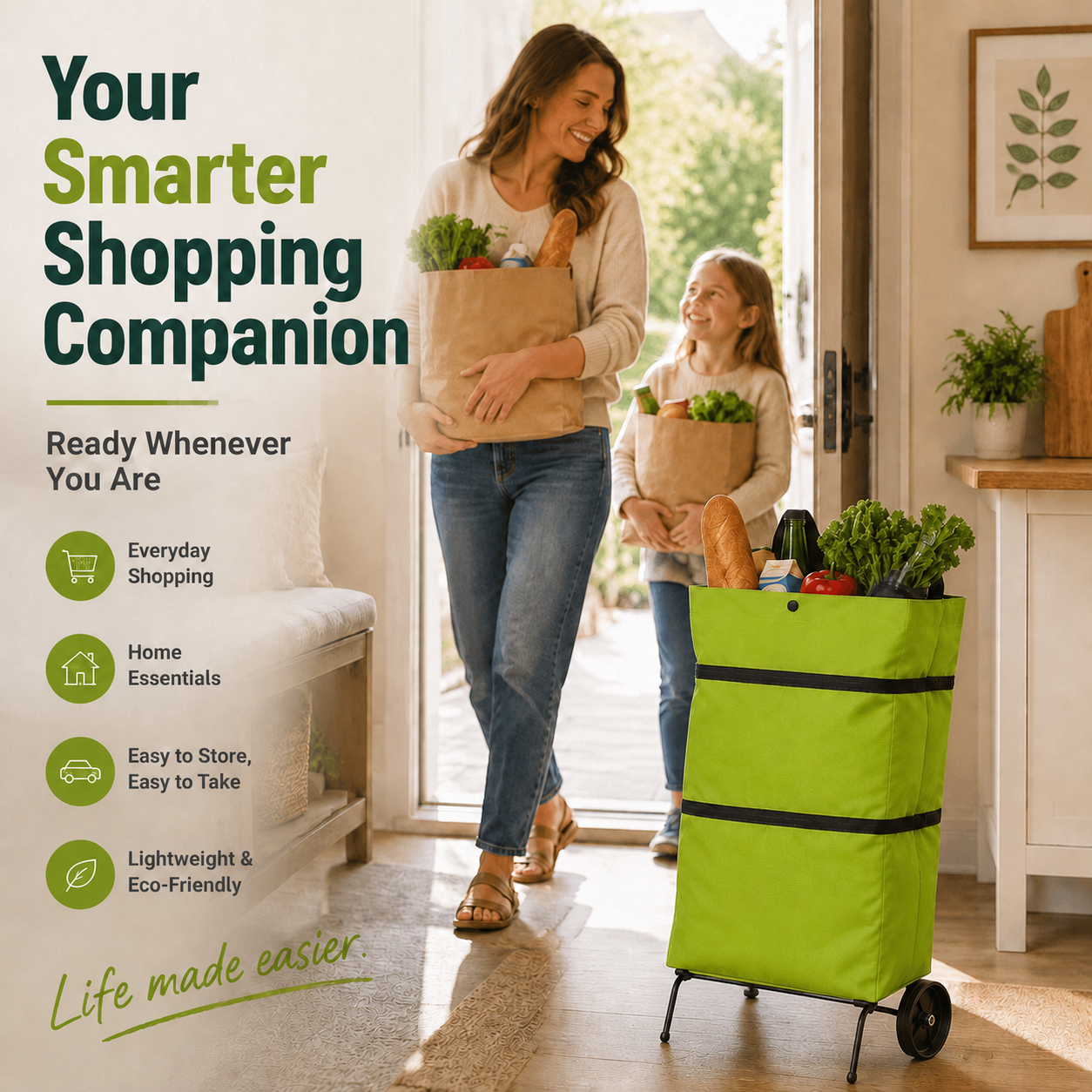 Foldable Grocery Cart Bag