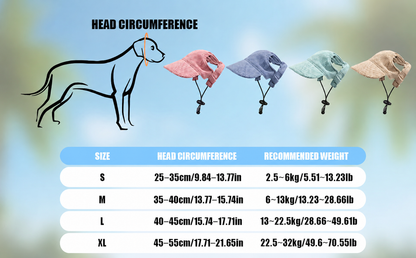Corduroy Dog Sun Hat – Cute UV-Shade Hat for Sunny Walks