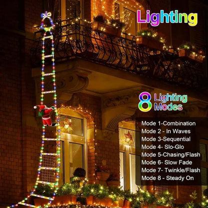 🎄2025 Christmas Sales🎅2025 Christmas Santa Climbing Stairs Light
