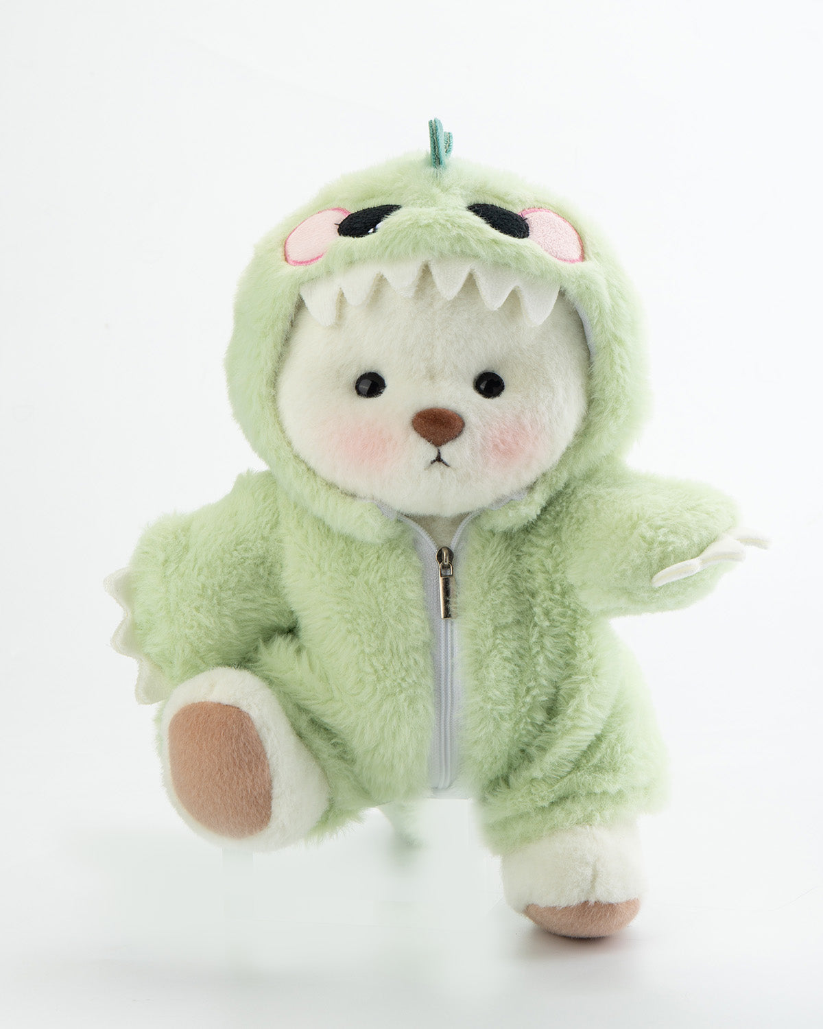 Furry Dino Bear | Handmade Jointed Teddy Bear Gift