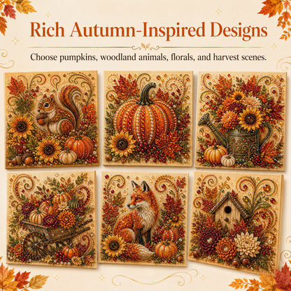 🍂✨Autumn Pearl & Rhinestone Mosaic Kit