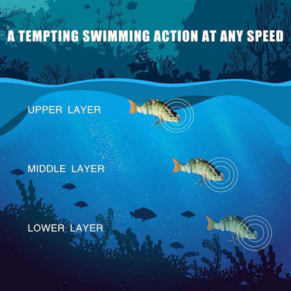 🎣44% OFF🔥 2'' Lifelike 6-Joint Micro Swimbait | Ultimate Freshwater Lure