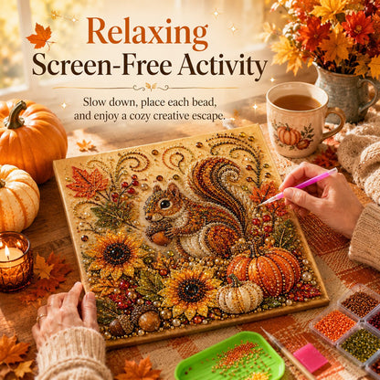 🍂✨Autumn Pearl & Rhinestone Mosaic Kit