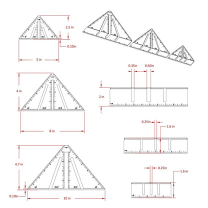 Heavy-Duty Metalworking Miter Square for Tubing Layout 📐