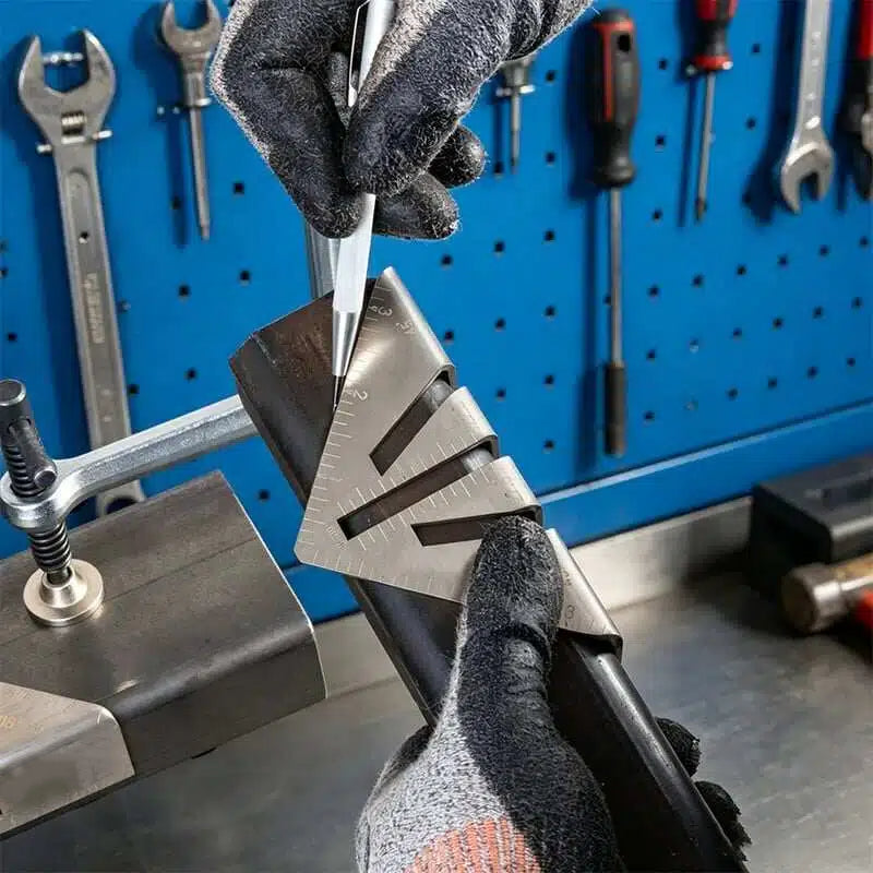 Heavy-Duty Metalworking Miter Square for Tubing Layout 📐