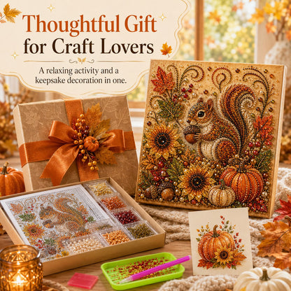 🍂✨Autumn Pearl & Rhinestone Mosaic Kit