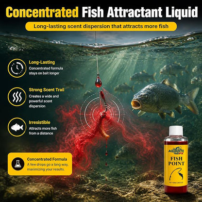 🎣 AquaBite FX™ Ultimate Fish Attractant – Fast-Acting Red Worm Formula 🐟