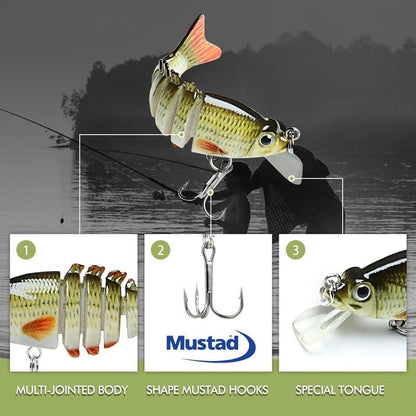 🎣44% OFF🔥 2'' Lifelike 6-Joint Micro Swimbait | Ultimate Freshwater Lure