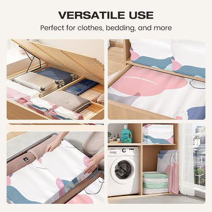 No-Pump Space-Saving Storage Bags for Clothes & Bedding