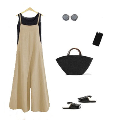 Strap Loose Jumpsuit Summer Casual